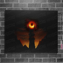 Load image into Gallery viewer, Shirts Posters / 4&quot;x6&quot; / Black Black Hole Sauron
