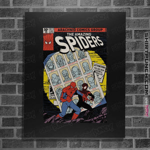 Shirts Posters / 4"x6" / Black Spiders Of Future Past