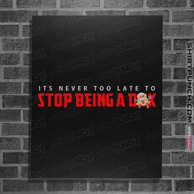Secret_Shirts Posters / 4"x6" / Black Never Too Late