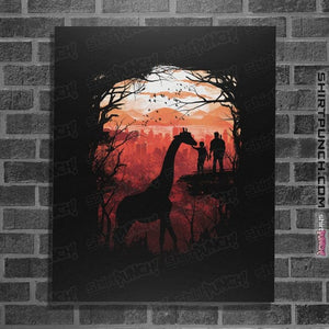 Daily_Deal_Shirts Posters / 4"x6" / Black The Last Sunset