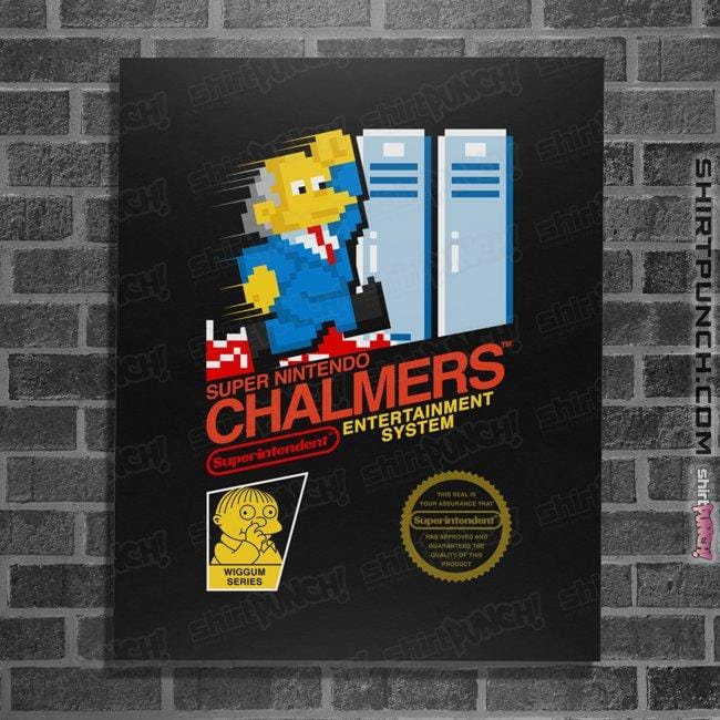 Secret_Shirts Posters / 4"x6" / Black Super Chalmers