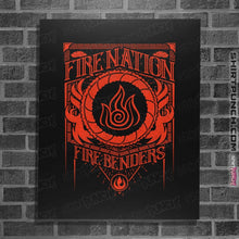 Load image into Gallery viewer, Shirts Posters / 4&quot;x6&quot; / Black Fire Nation
