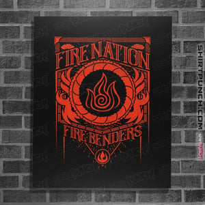 Shirts Posters / 4"x6" / Black Fire Nation
