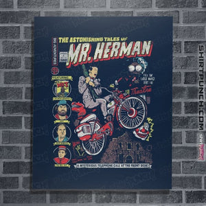 Daily_Deal_Shirts Posters / 4"x6" / Navy Astonishing Adventures