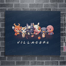 Load image into Gallery viewer, Shirts Posters / 4&quot;x6&quot; / Navy Animal Crossing Friends
