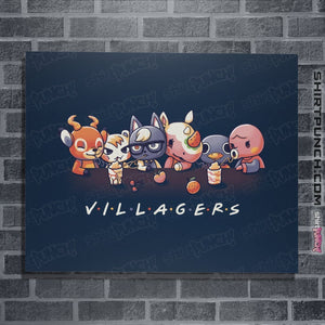 Shirts Posters / 4"x6" / Navy Animal Crossing Friends