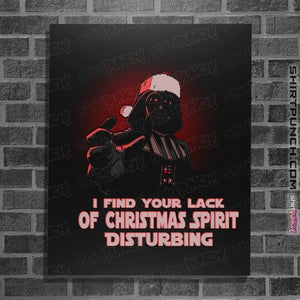 Daily_Deal_Shirts Posters / 4"x6" / Black Disturbing Xmas