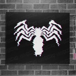 Shirts Posters / 4"x6" / Black Glitch Symbiote