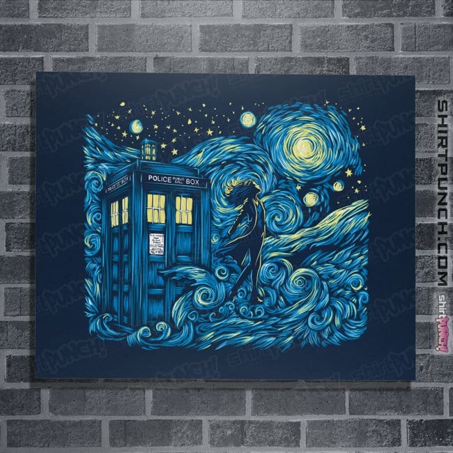 Daily_Deal_Shirts Posters / 4"x6" / Navy Dreams Of Time And Space