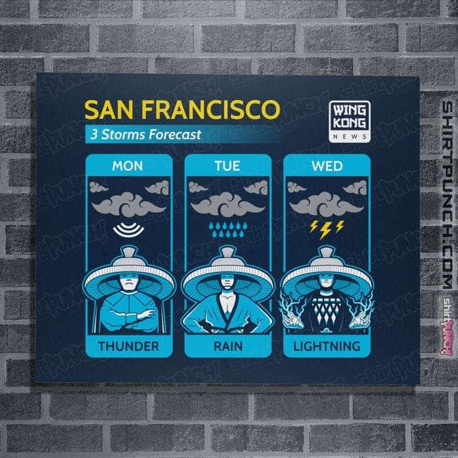 Secret_Shirts Posters / 4"x6" / Navy Three Storms
