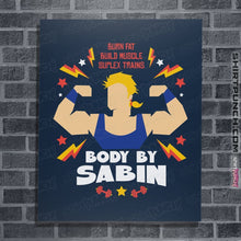 Load image into Gallery viewer, Shirts Posters / 4&quot;x6&quot; / Navy Body By Sabin
