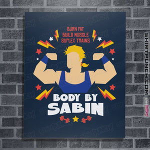 Shirts Posters / 4"x6" / Navy Body By Sabin