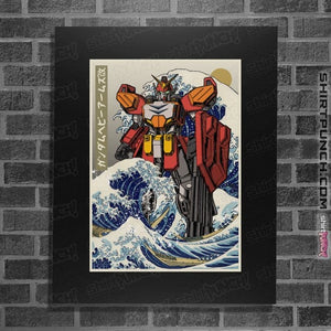 Daily_Deal_Shirts Posters / 4"x6" / Black Heavyarms Wave