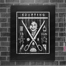 Load image into Gallery viewer, Shirts Posters / 4&quot;x6&quot; / Black Crafting is Fun
