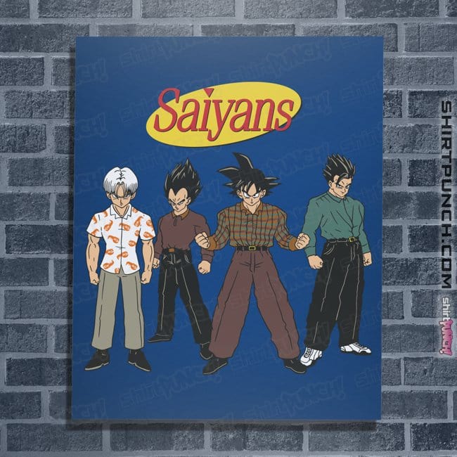 Secret_Shirts Posters / 4"x6" / Royal Blue Saiyanfeld