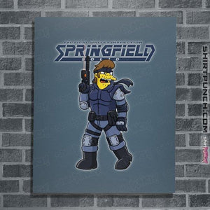 Daily_Deal_Shirts Posters / 4"x6" / Indigo Blue Solid Snake