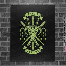 Load image into Gallery viewer, Shirts Posters / 4&quot;x6&quot; / Black Pizza Lovers
