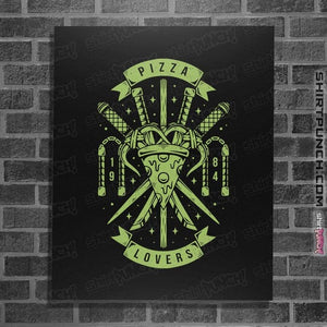 Shirts Posters / 4"x6" / Black Pizza Lovers