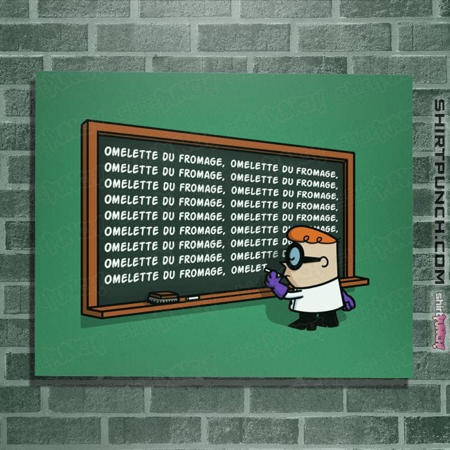 Daily_Deal_Shirts Posters / 4"x6" / Irish Green French Chalkboard