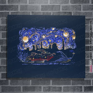 Daily_Deal_Shirts Posters / 4"x6" / Navy Starry Canyon