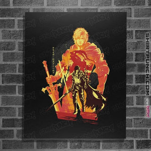 Daily_Deal_Shirts Posters / 4"x6" / Black Flames Of Fates