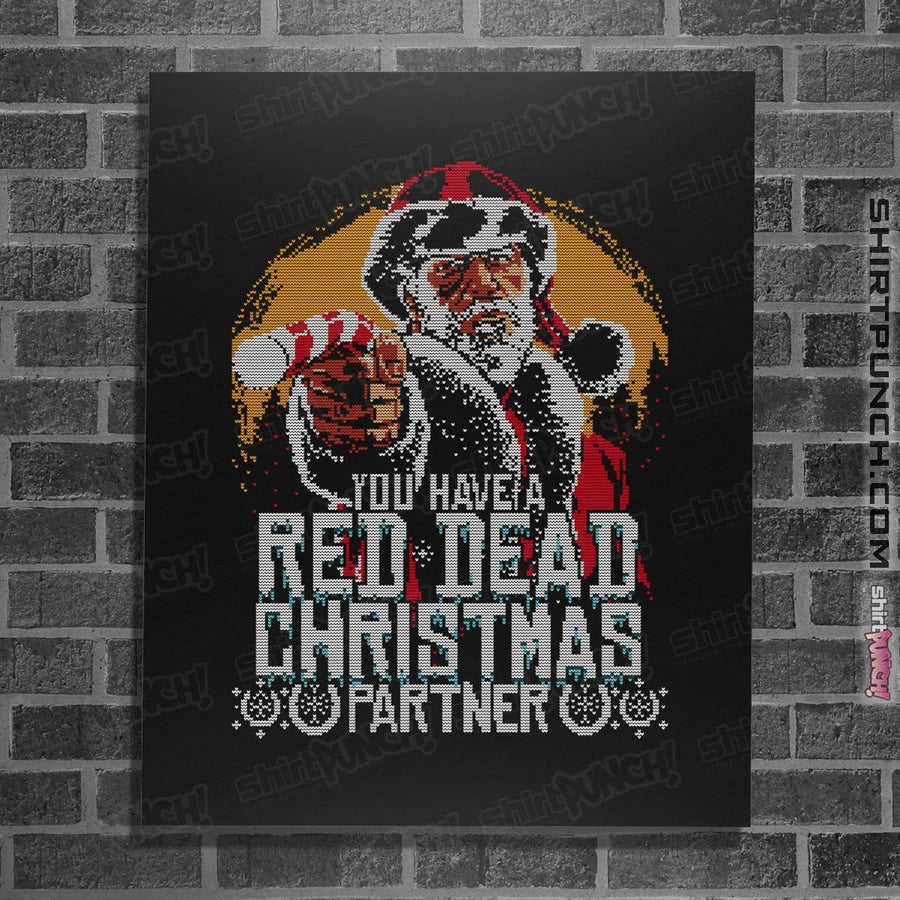 Shirts Posters / 4"x6" / Black Red Dead Christmas
