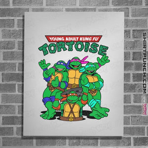 Secret_Shirts Posters / 4"x6" / White Kung Fu Tortoise