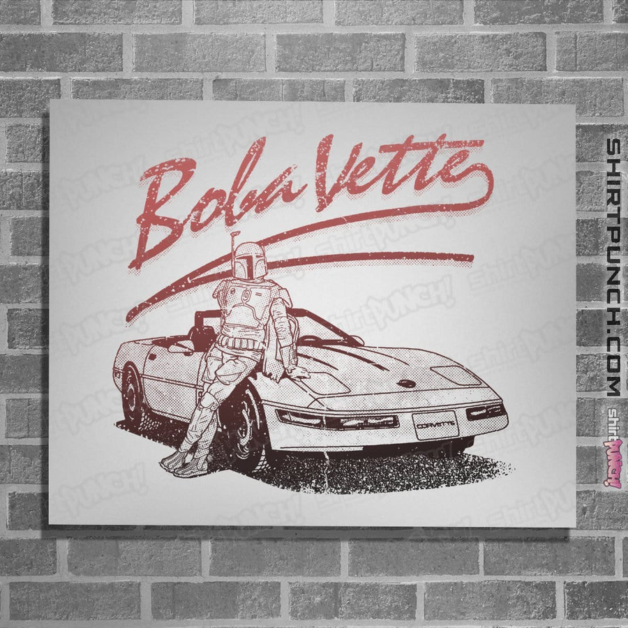 Shirts Posters / 4"x6" / White Boba Vette