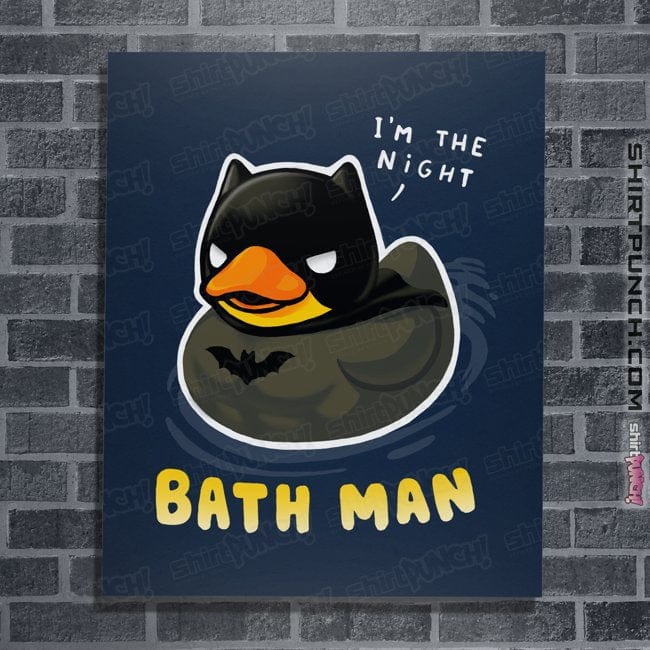 Secret_Shirts Posters / 4"x6" / Navy The Bath Man