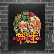 Load image into Gallery viewer, Shirts Posters / 4&quot;x6&quot; / Black Goldblum Axe
