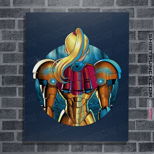Daily_Deal_Shirts Posters / 4"x6" / Navy Galactic Autumn