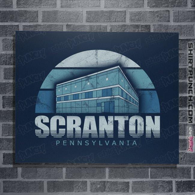 Shirts Posters / 4"x6" / Navy Vintage Scranton