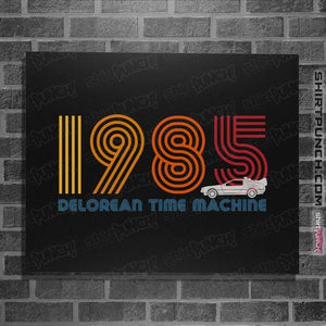 Shirts Posters / 4"x6" / Black 1985 DeLorean Time Machine