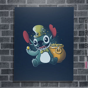 Shirts Posters / 4"x6" / Navy Irish Alien