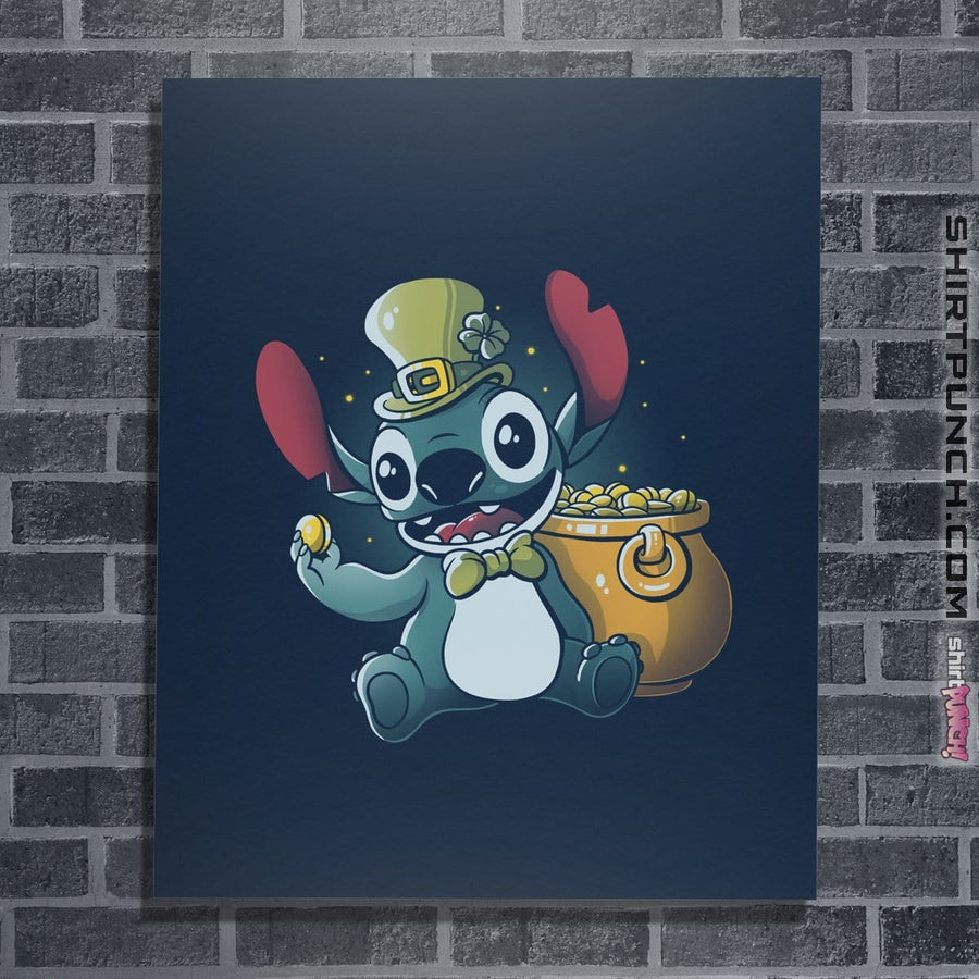 Shirts Posters / 4"x6" / Navy Irish Alien
