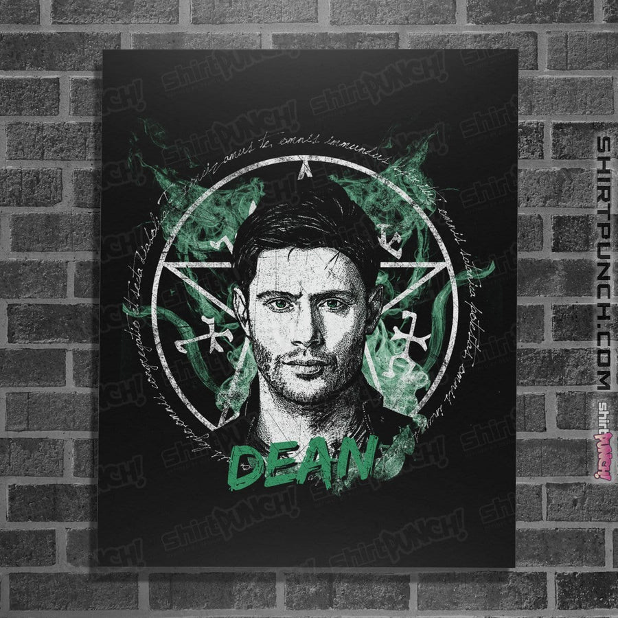 Shirts Posters / 4"x6" / Black Supernatural Dean