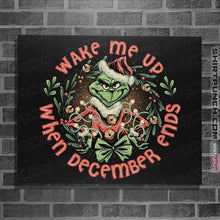 Load image into Gallery viewer, Daily_Deal_Shirts Posters / 4&quot;x6&quot; / Black Wake Me Up When December Ends
