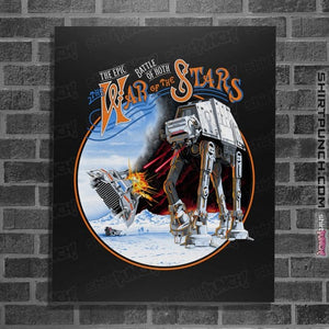 Daily_Deal_Shirts Posters / 4"x6" / Black War Of The Stars