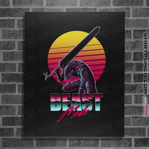 Shirts Posters / 4"x6" / Black Beast Mode
