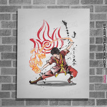 Load image into Gallery viewer, Shirts Posters / 4&quot;x6&quot; / White The Power Of The Fire Nation
