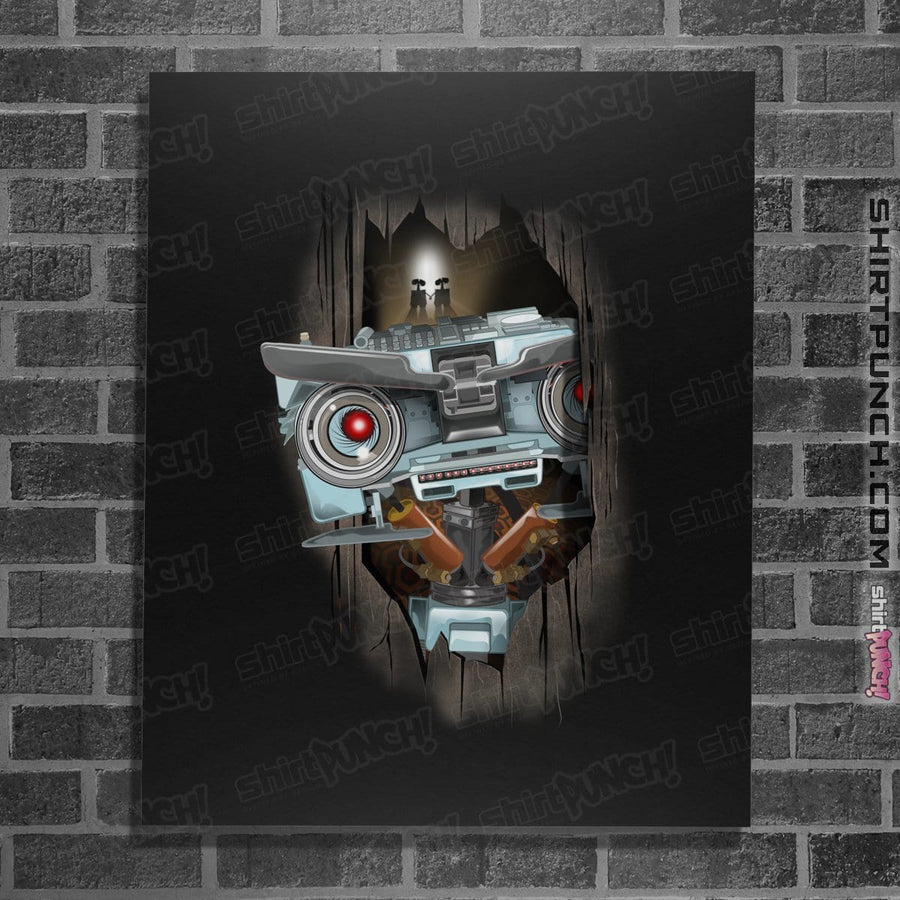 Shirts Posters / 4"x6" / Black Here's Johnny!