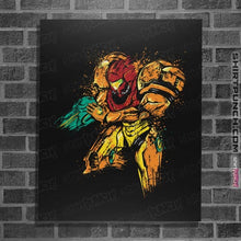 Load image into Gallery viewer, Shirts Posters / 4&quot;x6&quot; / Black Metroid - Galactic Bounty Hunter
