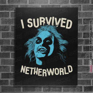 Shirts Posters / 4"x6" / Black Netherworld Survivor