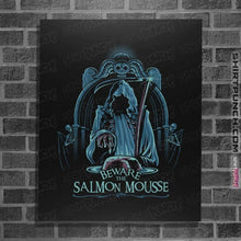 Load image into Gallery viewer, Daily_Deal_Shirts Posters / 4&quot;x6&quot; / Black Salmon Mousse
