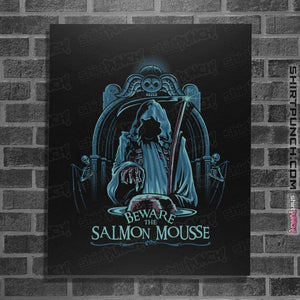 Daily_Deal_Shirts Posters / 4"x6" / Black Salmon Mousse