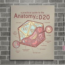 Load image into Gallery viewer, Secret_Shirts Posters / 4&quot;x6&quot; / Natural D20 Anatomy
