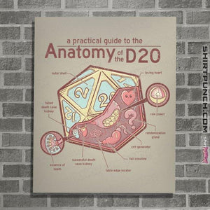 Secret_Shirts Posters / 4"x6" / Natural D20 Anatomy