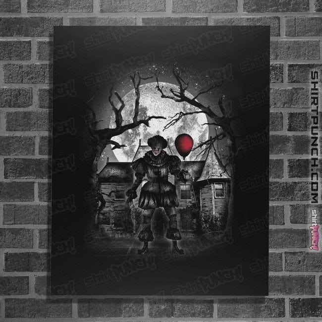 Shirts Posters / 4"x6" / Black Moonlight Clown