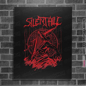 Shirts Posters / 4"x6" / Black Silent Red Thing