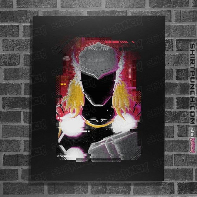 Shirts Posters / 4"x6" / Black Glitch Thor